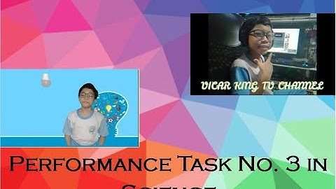 Performance Task No. 3 in Science