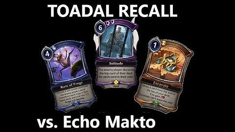 [Eternal] Toadal Recall vs Echo Makto, ETS Tournament w/ sideboard