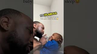Dads Just Trying To Keep His Baby Quiet So Mom Can Sleep... Its Hilarious Babys Laugh