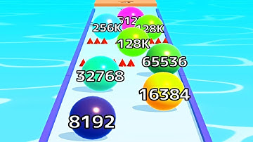 Ball Run Infinity Number Up To (128M, 256M, 512M, 1024M) ! All Levels Gameplay Part 179 android, ios