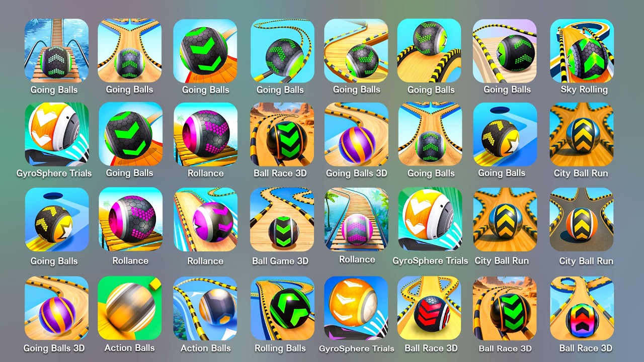 Going Balls,Space Rolling,Ball Run Sky,Rolling Sky,GyroSphere,Ball Race 3D,Rollance,Super Rolling...