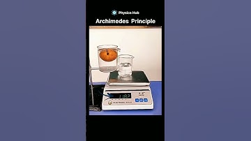 Floating science in action!⚖️💧.  #ArchimedesPrinciple #Buoyancy #PhysicsHub #ScienceFacts