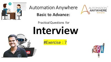 automation anywhere interview questions|A360 Exercise#7|Pattern Question|#automationanywhere  #a360