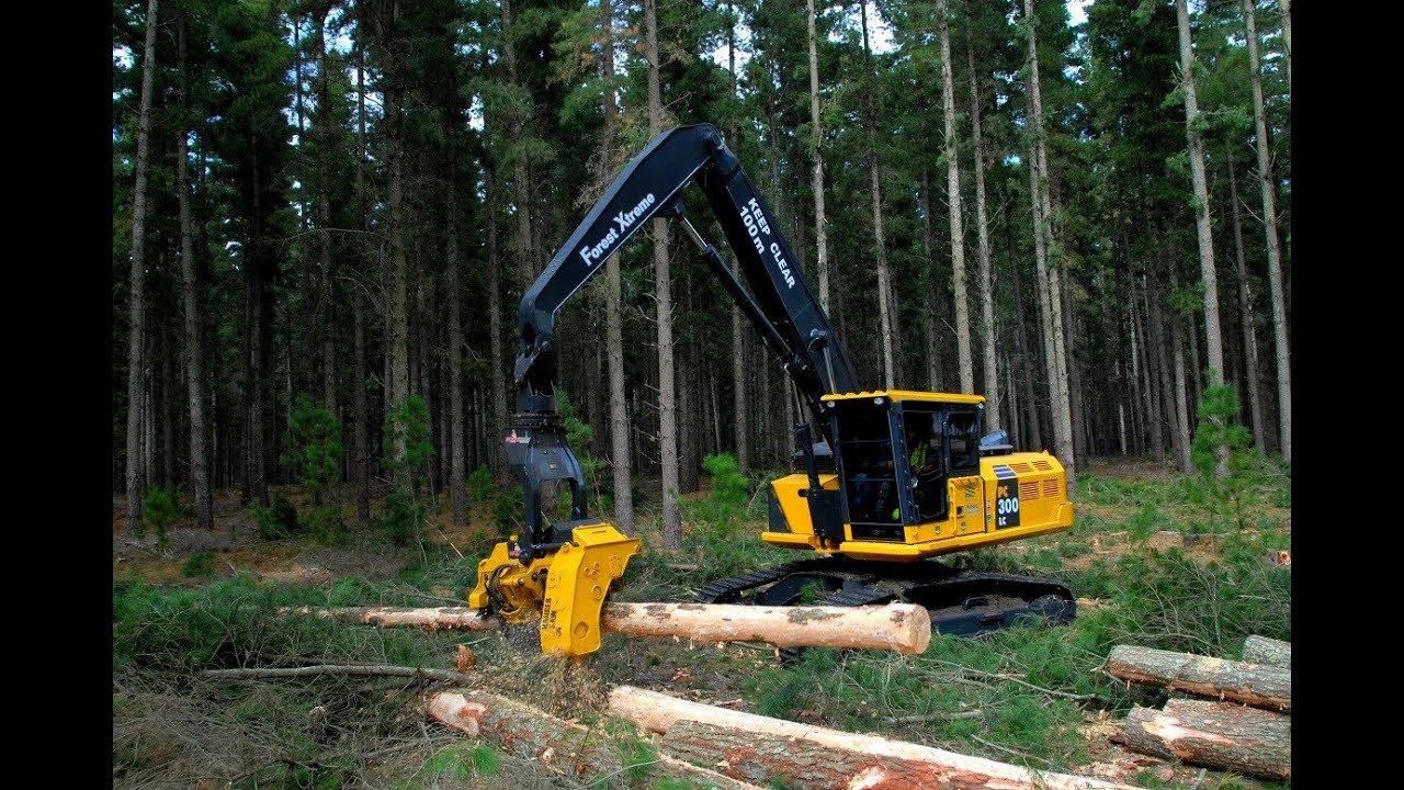 Terry's new machine at the Austimber logging show