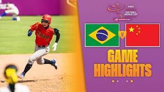 Highlights Brazil Vs China Wbsc Womens Softball World Cup - Group Stage