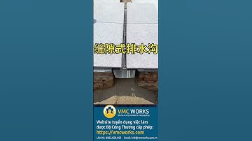 Công Nghệ Thi Công Tạo Rãnh Thoát Nước Khiến Ai Cũng Trầm Trồ!#vmcworks #xaydung #congnghe #haTang