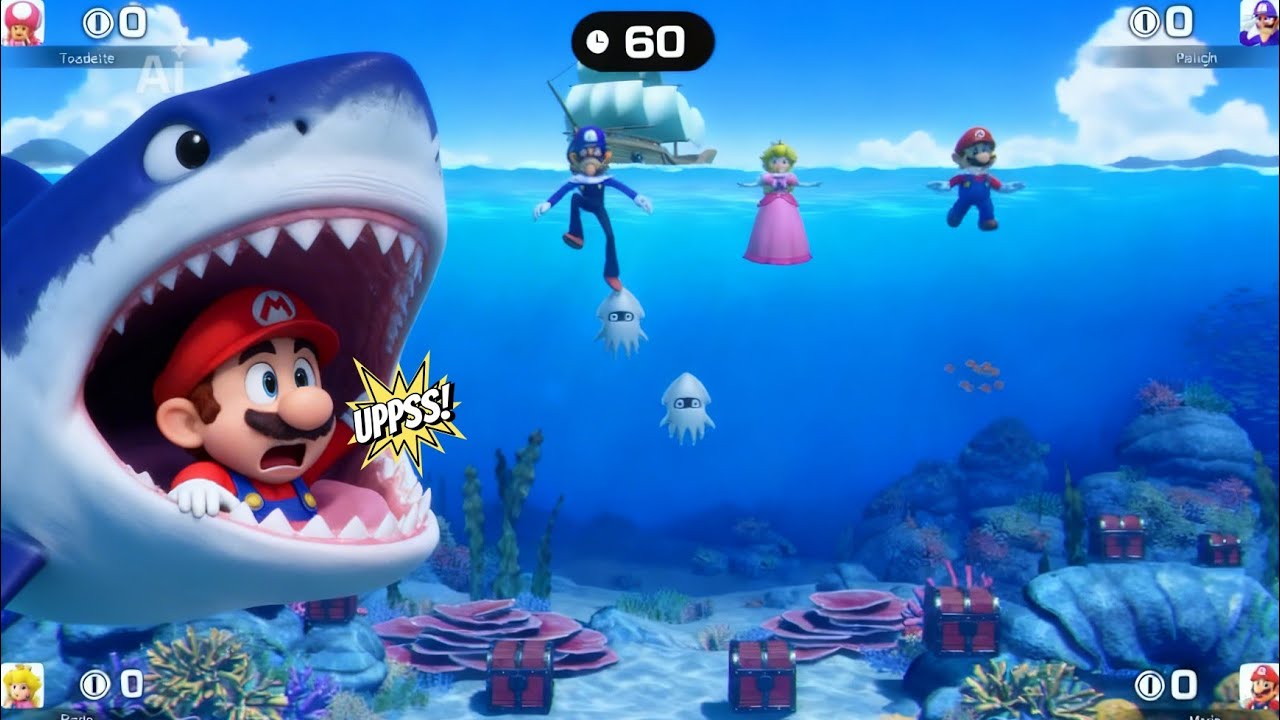 Super Mario Party Jamboree minigames Mario Waluigi Monty Mole Shy guy Peach Toadette