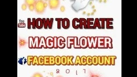 HOW TO CREATE FLOWER NAME ID ON FB?