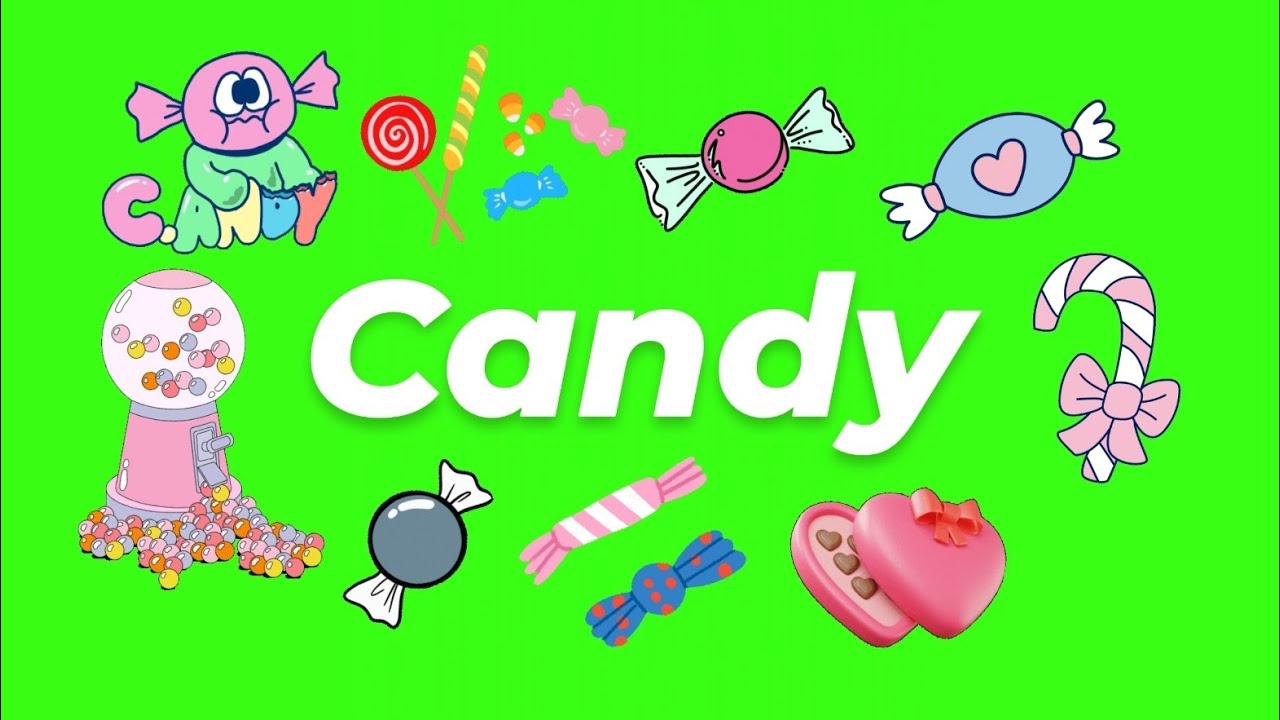 Moving Candy Animated Candy GIF Green Screen Pack (Free Download) - YouTube