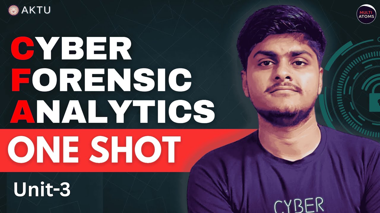 CYBER FORENSIC ANALYTICS | BCAI061 | Unit-3 | One Shot  | CFA ONE SHOT | Aktu Exams | 3rd Year Btech