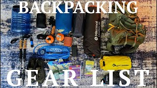 Backpacking/Camping Complete Detailed Gear list by Garrett Logan 738 views 2 years ago 16 minutes