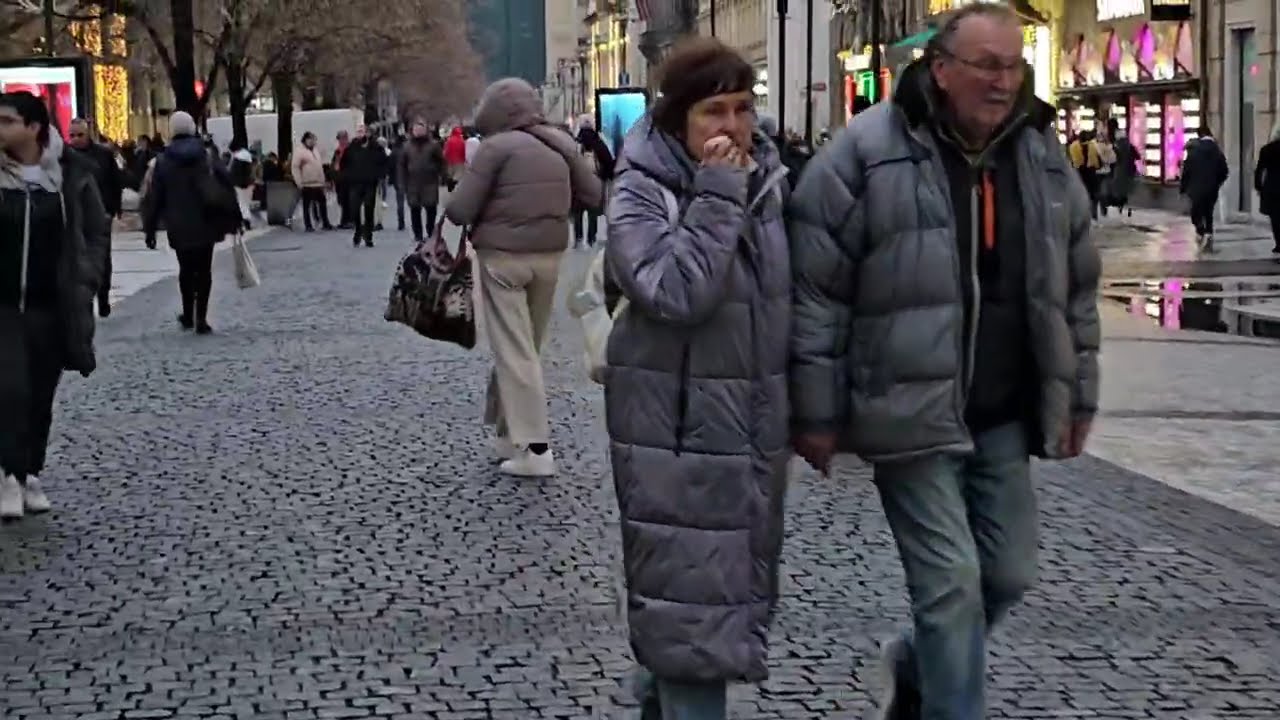 🇨🇿Prague Winter Walking Tour | Czech Republic | Cozy Vibes | No Commentary | Relaxing Ambient sounds
