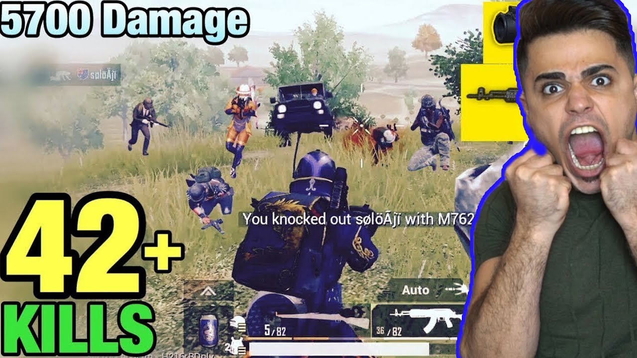 افضل لاعب بوبجي موبايل 42 قتيل شال نص الغيم ؟؟ شيء لا يصدق !!
