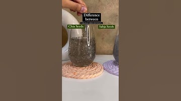 Difference between chia seeds and sabja seeds | chia seeds Vs sabja seeds