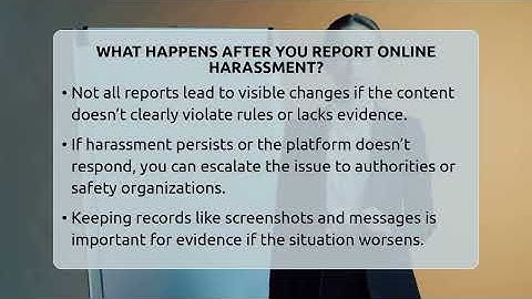 What Happens After You Report Online Harassment? - Everyday-Networking