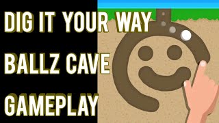 Dig it your way! - Ballz Cave Puzzle Game Android Gameplay screenshot 1