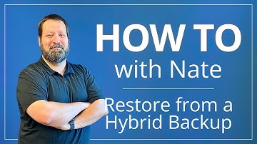 How to Restore Data From a Hybrid Backup Job With NovaBACKUP