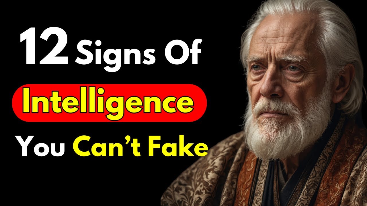 12 Genuine Signs of Intelligence You Can't FAKE | STOIC PHILOSOPHY ...