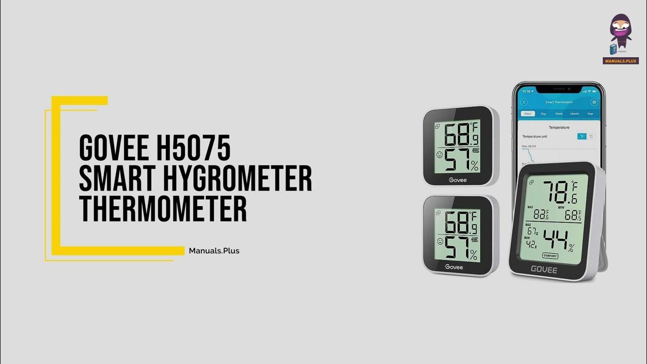 GOVEE Thermometer, Hygrometer, and Humidity Monitor - Bluetooth