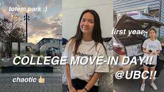 COLLEGE MOVE-IN DAY VLOG AT UBC ✧ first year at the university of british columbia