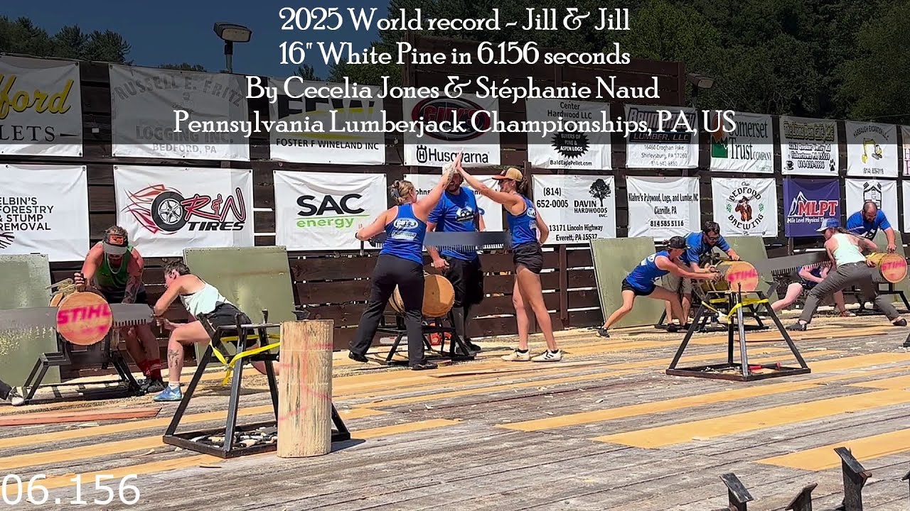2025 World Record - Jill & Jill, 16" White Pine by Cecelia Jones & Stephanie Naud