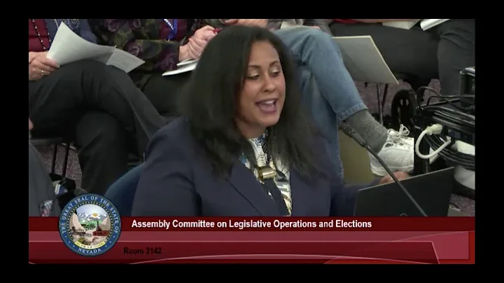 NV Assemblywoman Brittney Miller shows how she tea...