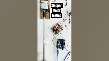 #Shorts-Stepper motor testing for CNC machine design and construction