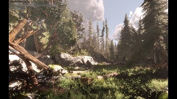 GIBLION 2024 stylized rendering with LUMINA Real time GI and Sky Master volumetric clouds & lights B