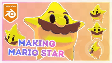 Making Mario Star 🌟 | Blender Speed Modeling