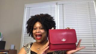 Coach Caviar Leather Klare Crossbody in True Red
