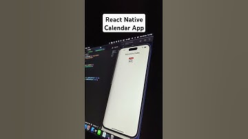 How to create React Native Calendar? #coding #programming #reactnative #javascript #codeshorts