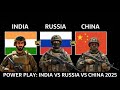 India vs Russia vs China | Military Power Comparison 2025