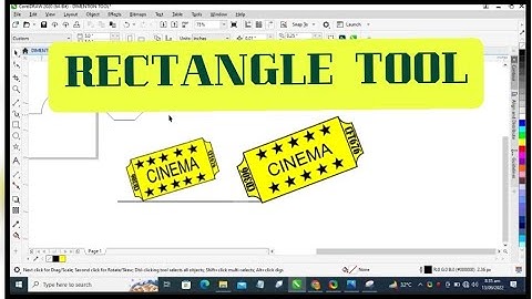 RECTANGLE TOOL with all Properties in Coreldraw 2020.