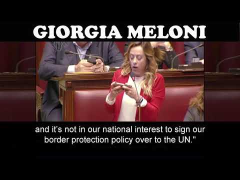 Extraordinary speech by Giorgia Meloni on UN Global Compact in Italian parliament, English subtitles