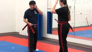 10 Count Drill with Knife - explaination of wing block