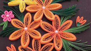 How to make a quilling  flower  with comb..