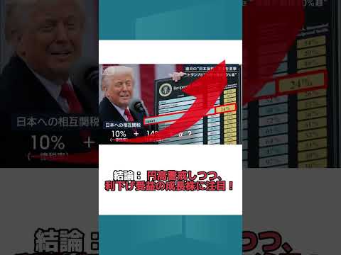 「30秒で解説」米雇用統計急減！日本株　円への影響は？#日本株 #円安 #円高 #ADP #雇用統計 #関税