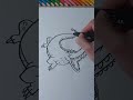 Drawing a easy crocodile #shorts