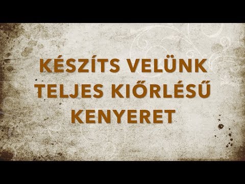 Videó: Hogyan Készítsünk Teljes Kiőrlésű Gluténmentes Kenyeret