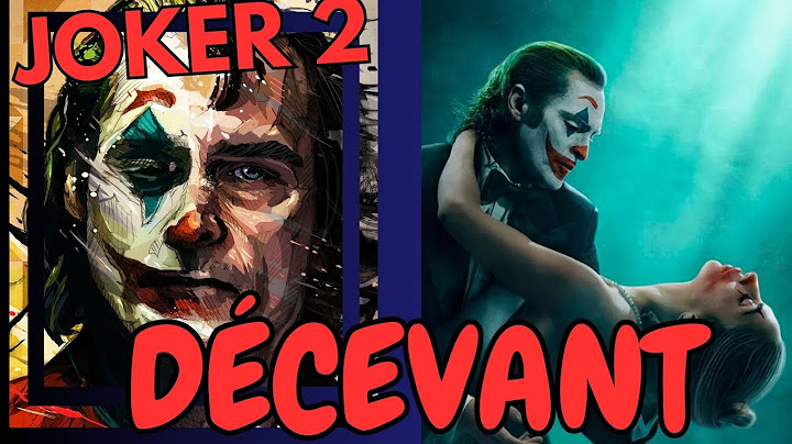 LE JOKER 2 EST DÉCEVANT