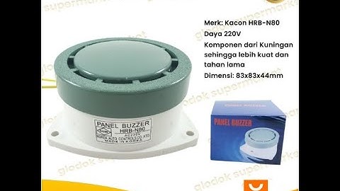 Bel Tet Kacon Bell Listrik 220v Panel Buzzer HRB N80 Alarm Sekolah Bel Istirahat