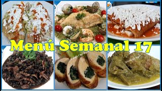 El regreso del menú semanal 17, comida de lunes a sábado, Guisos caseros