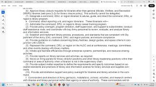 AR AMY LIBRARY PROGRAM PART 1