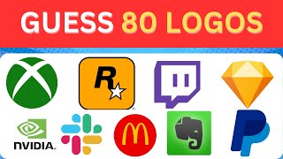 Guess the Logo in 5 Seconds | 80 Famous Logos | Logo Quiz 2024