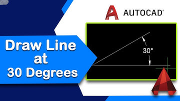How to Draw Line at 30 Degrees Angle from Another Line in AutoCAD