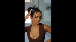 SUPER EASY + QUICK curly hairstyle. 🖤