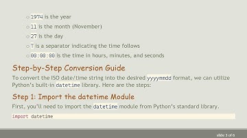 Converting ISO Date/Time to yyyymmdd Format in Python