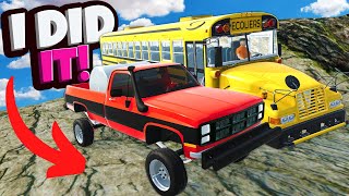 Running the School Bus Off a Cliff with My UPGRADED TRUCK in Mon Bazou!