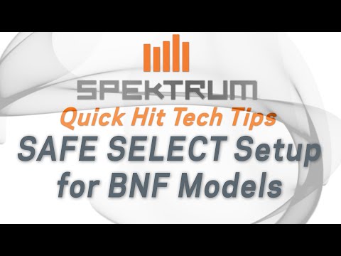 Spektrum Quick Hit Tech Tips - How to Setup SAFE SELECT for your Bind and Fly Models