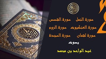 بصوت يلامس القلوب || سورة النمل + سورة القصص + سورة العنكبوت + سورة الروم + سورة لقمان + سورة السجدة